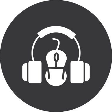 Kulaklığın vektör simgesi, vektör, illüstrasyon