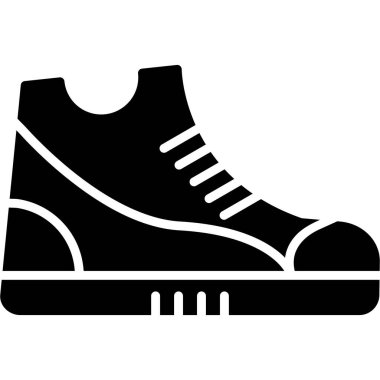 ayakkabı ikonu vektör illüstrasyonu