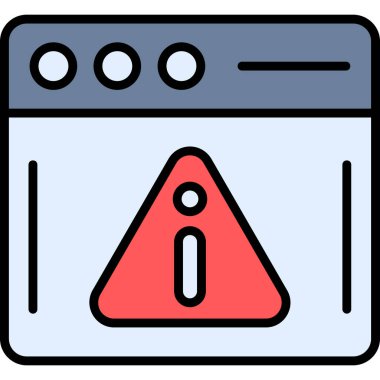 Tarayıcı. Web simgesi basit illüstrasyon