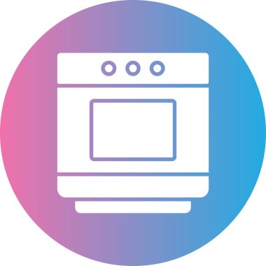 fırın ikonu vektör illüstrasyonu