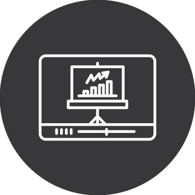 İş ve finans simgesinin vektör illüstrasyonu