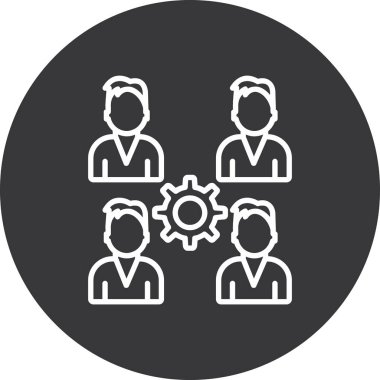 İnsan simgesinin vektör illüstrasyonu