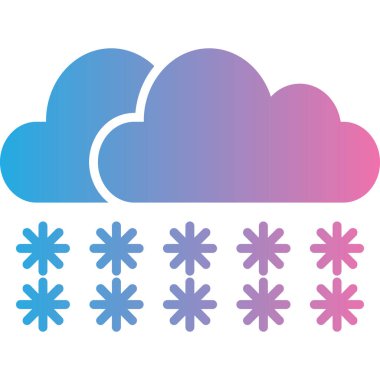 Bulut simgesi vektör illüstrasyonu