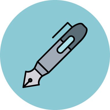 Kalem. Web simgesi basit tasarım