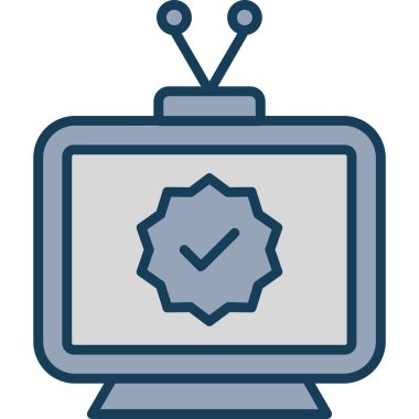 Video kamera simgesi. Web için film vektör simgelerinin basit illüstrasyonu