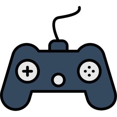 Oyun kolu. Web simgesi basit illüstrasyon