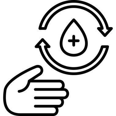 Çevre ekolojisi ikonu ana hatlar biçiminde