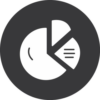 pasta grafiği vektör simgesi