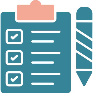 Liste. Web simgesi basit illüstrasyon