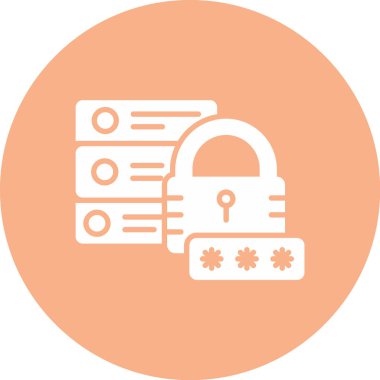 Kilit. Web simgesi basit illüstrasyon