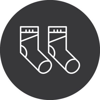 çorap simgesi vektör illüstrasyonu