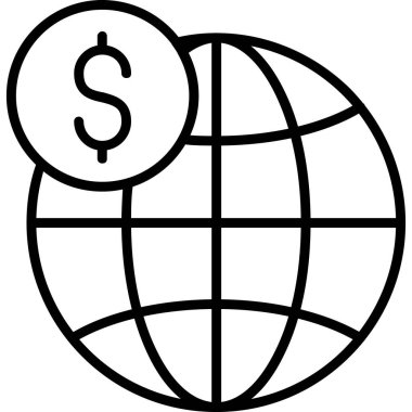 küresel dünya vektör simgesi