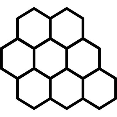 Bal peteği simgesi, vektör illüstrasyonu