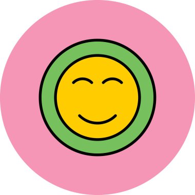 yüz simgesi, vektör illüstrasyonu