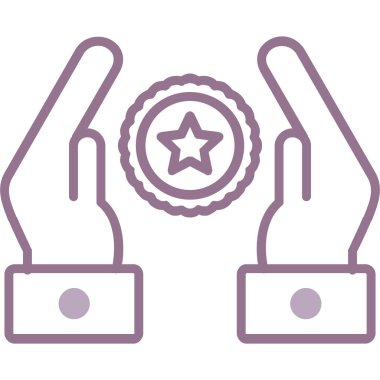 ödül madalyası vektör simgesi modern basit illüstrasyon