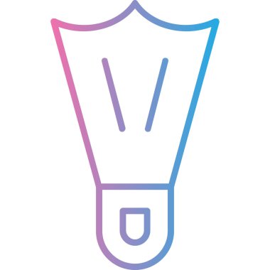 lamba ampul aydınlatma simgesi ana hat biçiminde