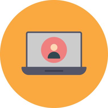 bilgisayar izleyici vektör simgesi modern illüstrasyon