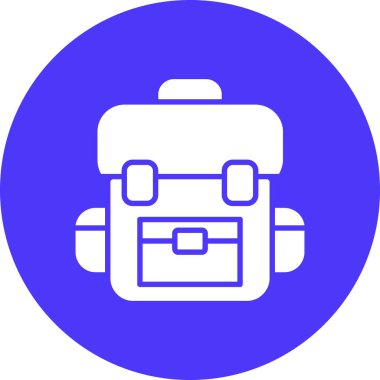 çanta sırt çantası simgesi taslak biçimi