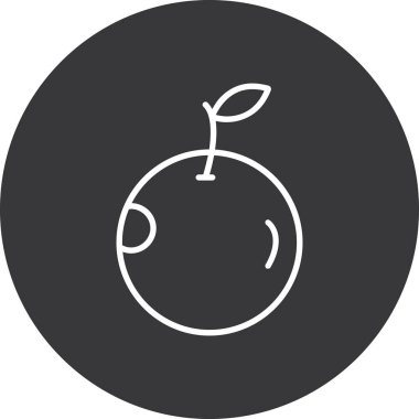 elma simgesinin vektör illüstrasyonu