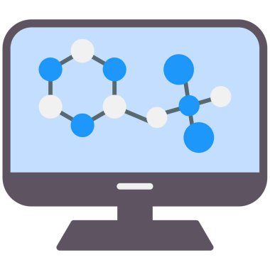 veri bilimi simgesi, basit illüstrasyon.