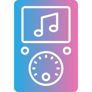 vektör Müzik player simgesi