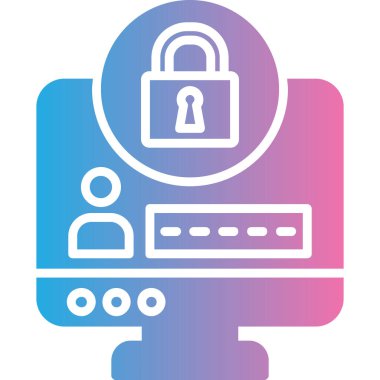 ikon vektör illüstrasyonunu kilitle