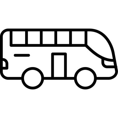 Van ikonu. özet vektör simgesi