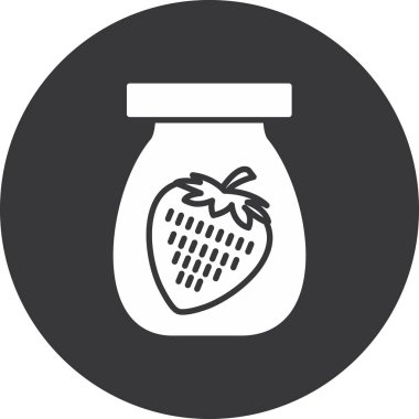 Kavanoz. Web simgesi basit illüstrasyon