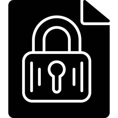 asma kilit vektör çizgisi simgesi