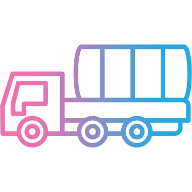 Kamyon. Web simgesi basit illüstrasyon