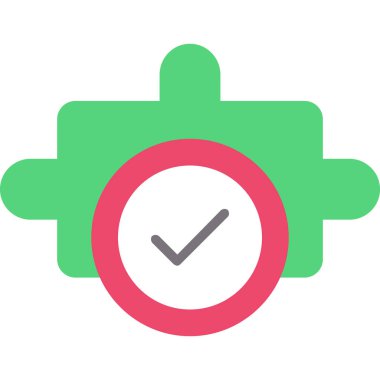 işaretleme renk simgesini kontrol et, basit vektör illüstrasyonuName