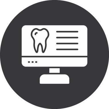 Diş simgesi, vektör illüstrasyonu