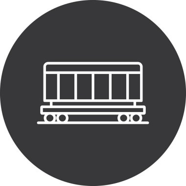 tren simgesi vektör illüstrasyonu