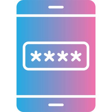 parola ikonu vektör illüstrasyonu