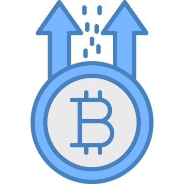 bitcoin. Web simgesi basit illüstrasyon