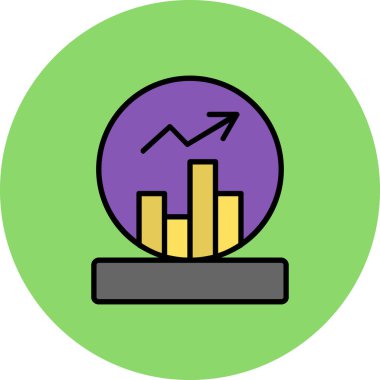 Grafik Doldurulmuş Vektör Simgesi Tasarımı