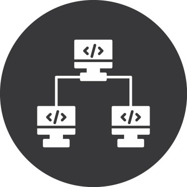 Modern bilgisayar simgesinin vektör illüstrasyonu