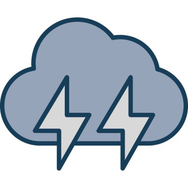 Bulut simgesi vektör illüstrasyonu