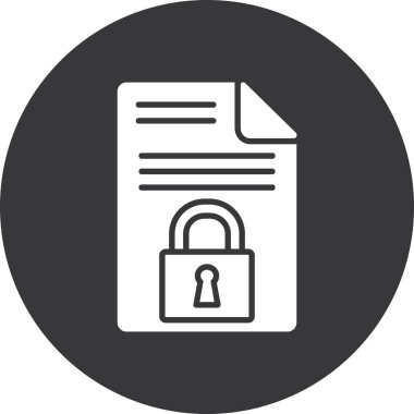 belge düz vektör simgesi