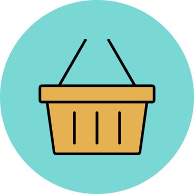 Sepet Simgesi vektör illüstrasyonu