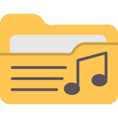 müzik notu vektör simgesi