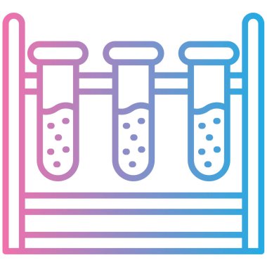 Test tüpleri. Web simgesi basit illüstrasyon