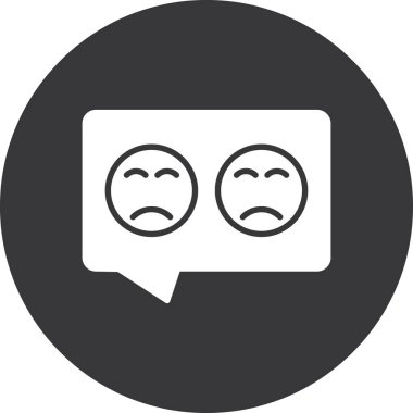 konuşma balonu simgesi, vektör illüstrasyonu