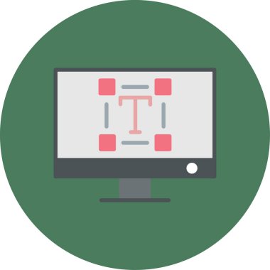 bilgisayar izleyici vektör simgesi