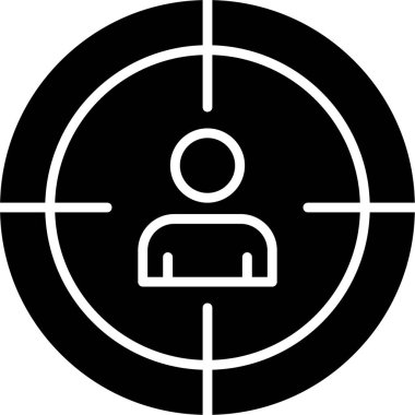 hedef simge, vektör illüstrasyonu