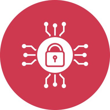 Kilit. Web simgesi basit illüstrasyon