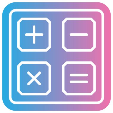 hesap makinesi simgesi vektör illüstrasyonu