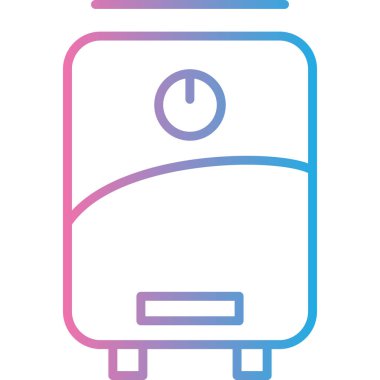 Gaz simgesi, vektör illüstrasyonu