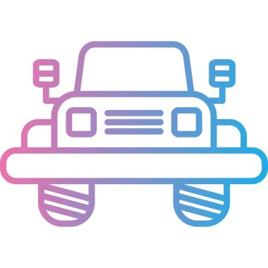 - Araba. Web simgesi basit illüstrasyon