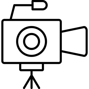 Kamera. Web simgesi basit illüstrasyon